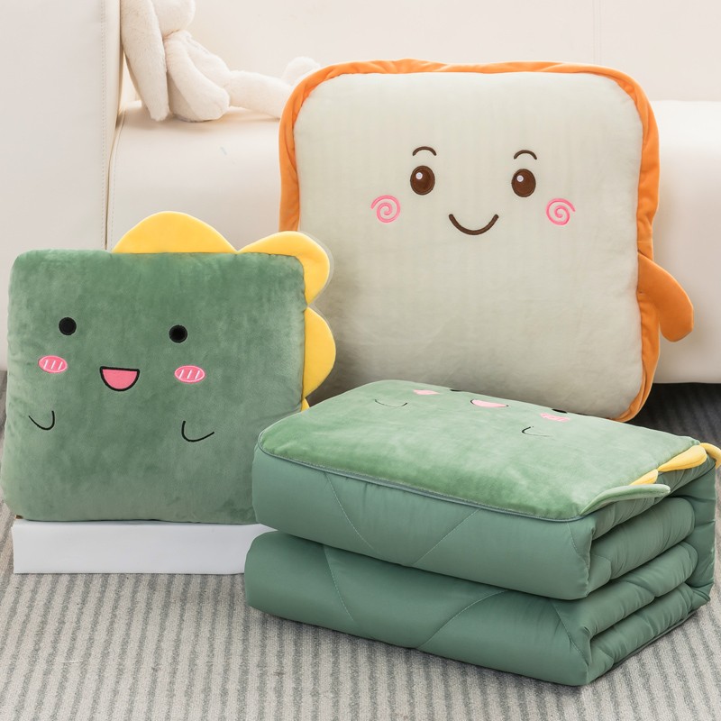 抱枕被子两用二合一四季通用夏季折叠车用枕头办公室午睡毯子靠枕