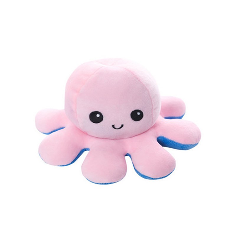 大章鱼翻面公仔玩偶毛绒玩具娃娃变脸抱枕生气心情巨型八爪鱼公仔