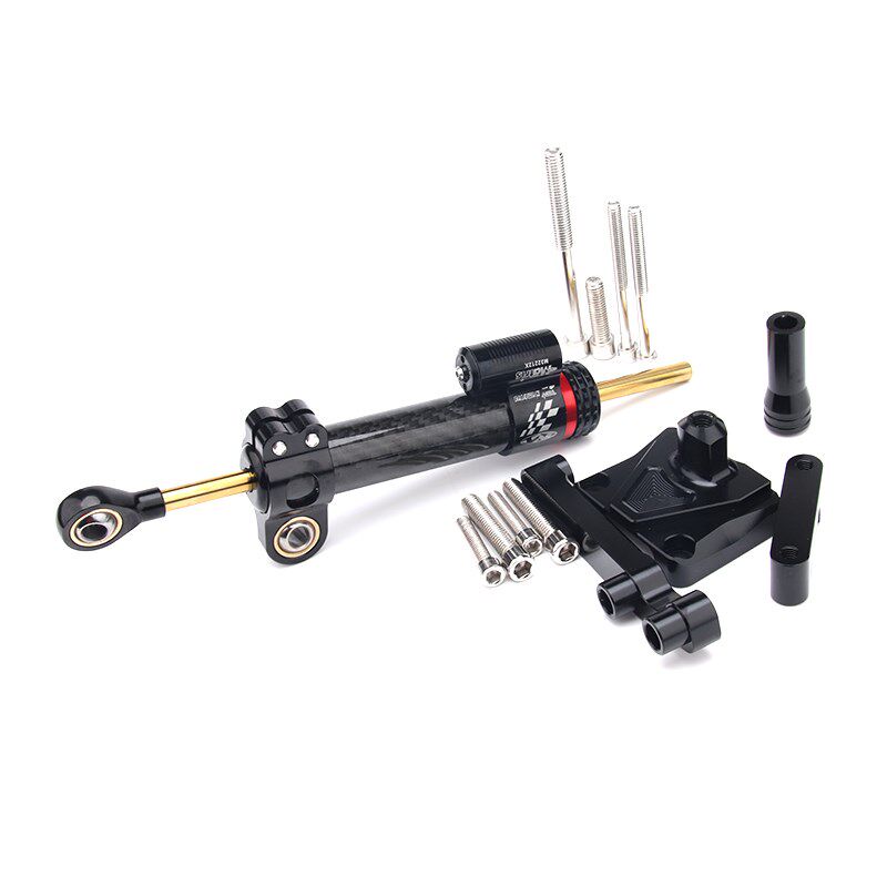 V6RS适用国产小忍者V6R3宝雕方向阻尼支架转向缓冲防甩头钛尺防抖