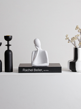 北欧简约抽象人物思考者摆件家居客厅桌面玄关酒柜电视柜软装摆设