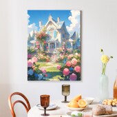 数字油画diy填色画风景装 饰画手工绘油彩丙烯画画填充涂色高级感