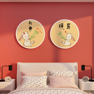 新年卧室门上装饰品贴纸画电视背景墙面客厅布置遮丑新年春节2023