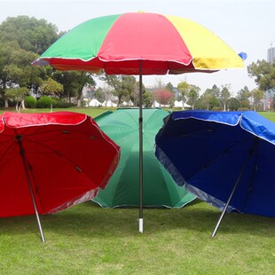 盈佰客大号户外遮阳伞双层加厚布沙滩伞摆摊伞庭院伞太阳伞广告伞