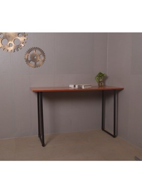 水管电脑桌办公桌钢木书桌工业风格双人经济型台式桌子家用写字台