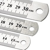 50cm直尺加厚钢板尺60厘米 不锈钢直尺30cm尺子钢尺1米15