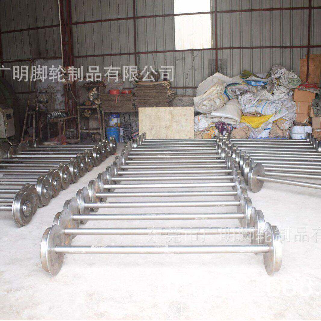 重型钢轨轨道轮铁轨铁路轨道轮槽钢轮火车轨道轮对轻轨轮