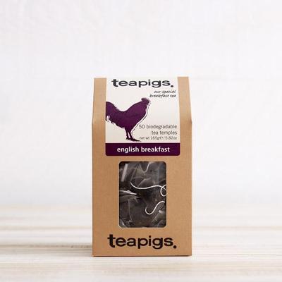 27年英国原装现货 teapigs 茶猪猪 英式早餐红茶 立体茶包 50茶包