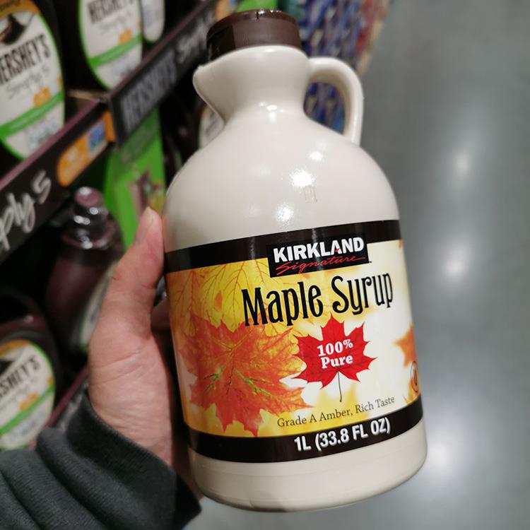 科克兰 kirkland maple syrup可兰枫糖浆1升上海costco开市客现货