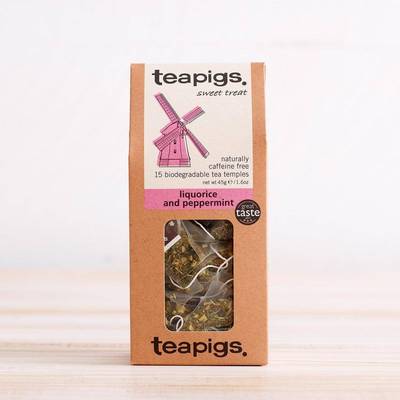 29年英国原装现货 teapigs 茶猪猪 甘草薄荷茶 立体茶包 15茶包