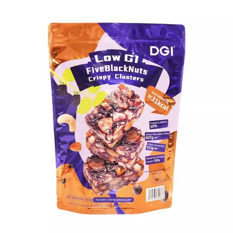 DGI低GI五黑坚果脆休闲零食图片