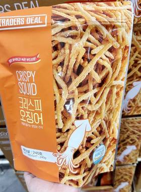 山姆代购 韩国进口Traders Deal香脆鱿鱼丝酥脆可口休闲零食 240g