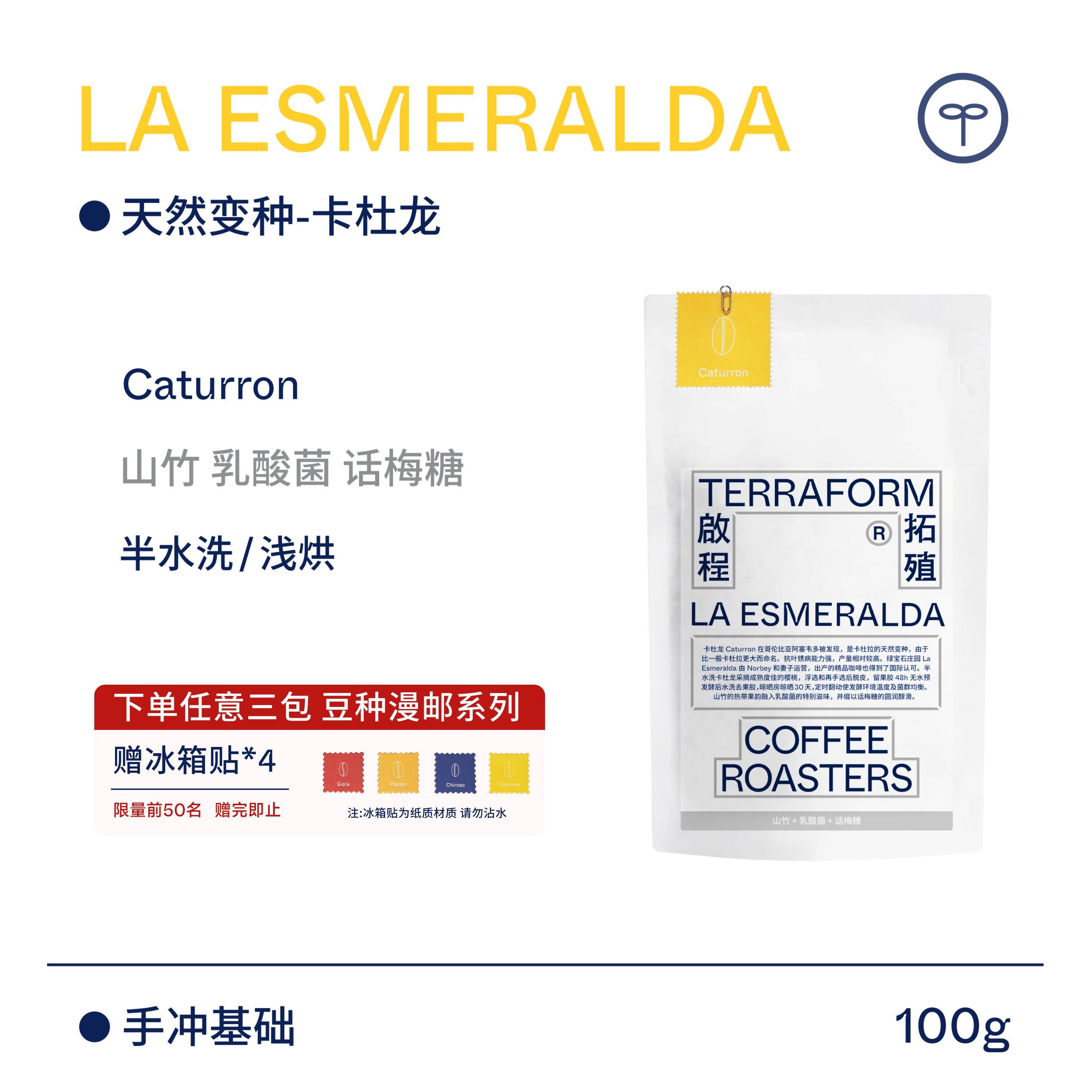 【Terraform】“豆种漫邮” 山竹 哥伦比亚Caturron半水洗咖啡豆