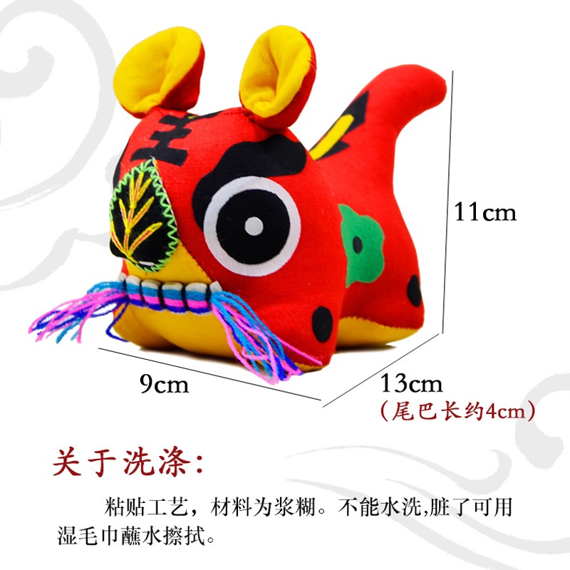 民间工艺品纯手工布老虎婴儿满月小老虎玩偶摆件儿童小礼品送老外