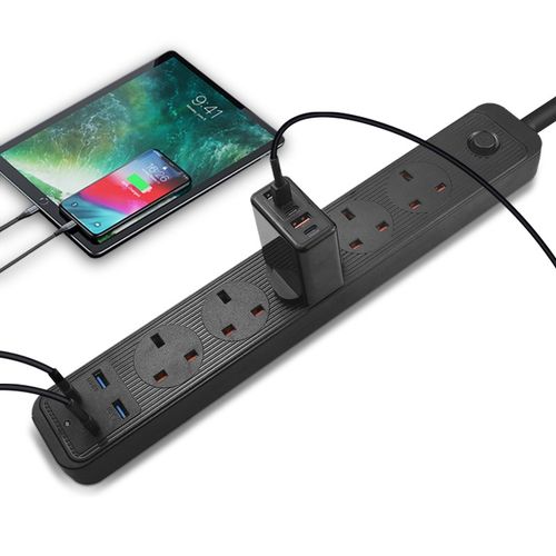 英标港版接线板带usb插座五位英式家用排插大功率香港拖板插旅游