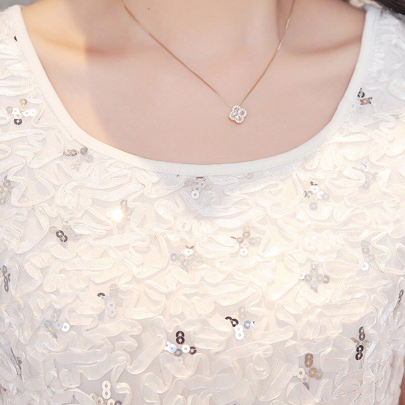 背心女盘花新款女装时尚修身亮片蛋糕雪纺吊带外穿遮肚显瘦打底衫