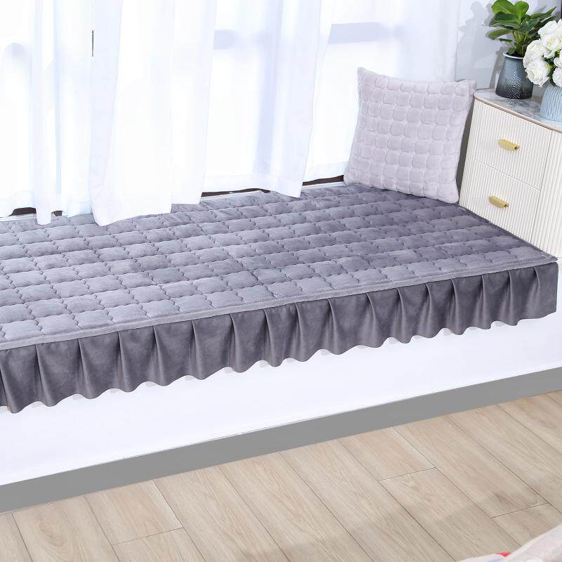 飘窗垫窗台垫阳台榻榻米垫子坐垫毛绒加厚防滑欧式卧室窗毯子定制