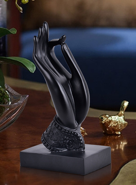 中式创意禅意佛手摆设工艺品装饰品玄关客厅饰品创意办公室摆件