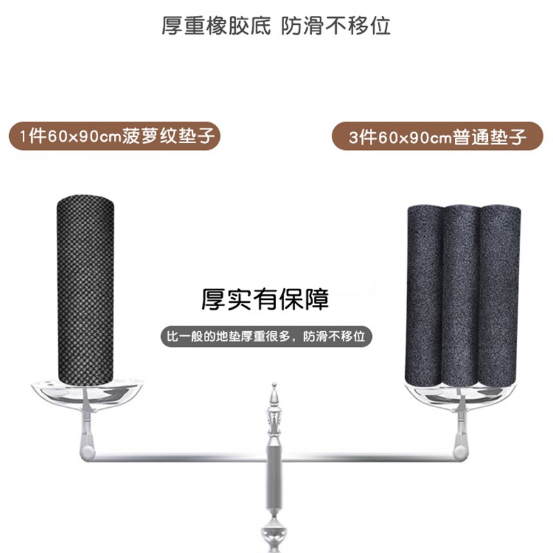 厨房地垫防滑防油可擦免洗吸水耐脏脚垫专用防水防脏垫子整铺地毯