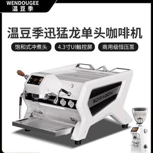 WENDOUGEE温豆季迅猛龙咖啡机单头意式半自动多锅炉电控双头商用