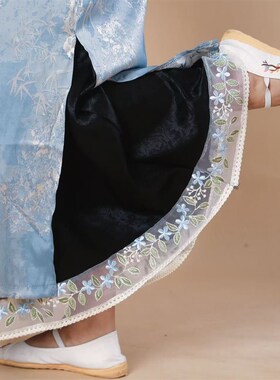 打底裙衬裙旗袍汉服马面裙内搭叠穿织锦缎面料防静电可单穿新中式