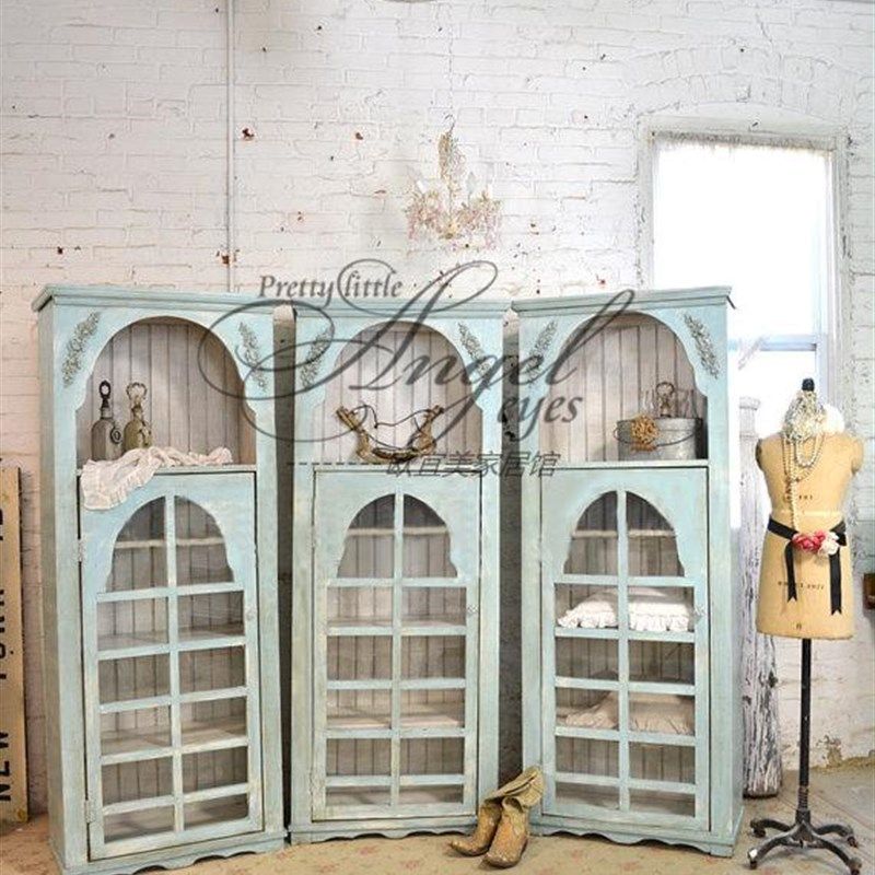 书柜美式乡村实木雕花拱形酒柜法式客厅储物装饰柜展示柜餐边柜,住宅家具,单个书柜,淘宝优惠券,粉丝福利购,淘宝优惠卷