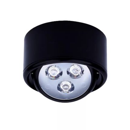 彩色超薄led明装射灯3W可调聚光免开孔背景墙玄关壁画天花吸顶灯