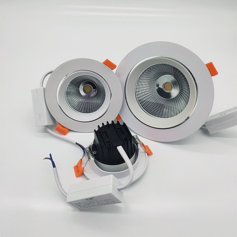 卡燕LED天花灯嵌入式射灯过道客厅背景墙吊顶筒灯店铺商用COB孔灯