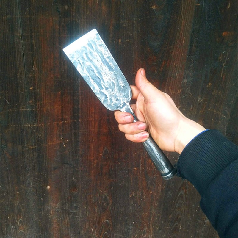 瞿氏铁匠铺户外铲子放套铲打野下套方便铲手工一体弹簧钢锻打而成