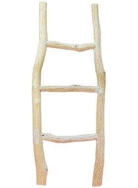 复古干树枝北欧装饰梯子木棍梯形落地挂美式实木楼梯拍摄陈列道具