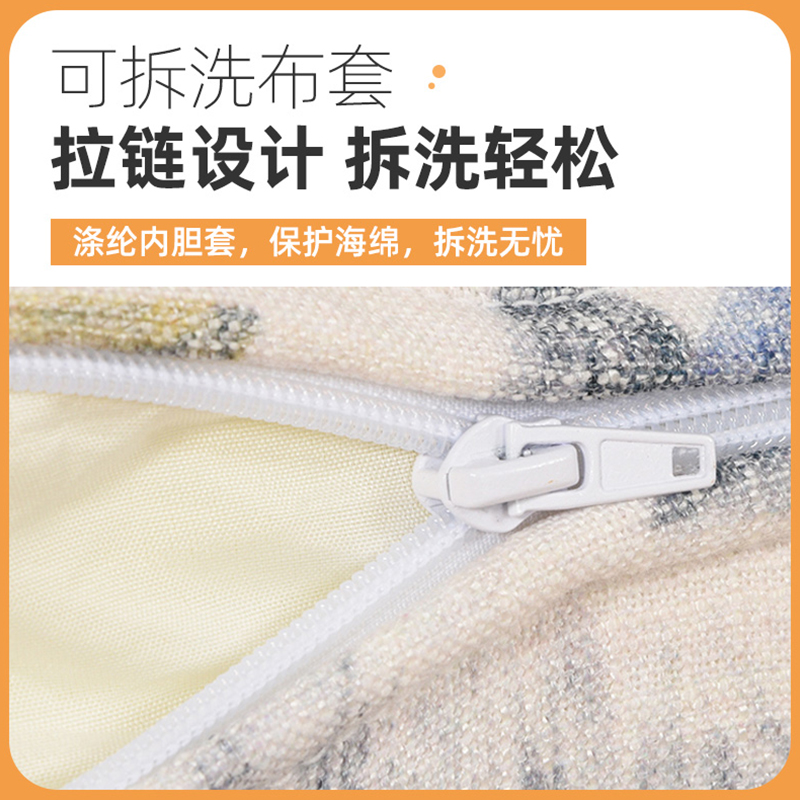 床头软包靠背大靠垫定制沙发靠枕靠背垫高密度海绵腰靠腰枕床头枕