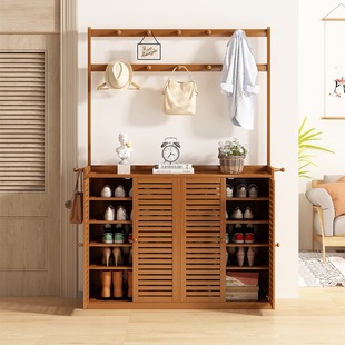 鞋柜家用门口楼道外入户门玄关柜鞋柜一体靠墙防尘鞋架新款透气门