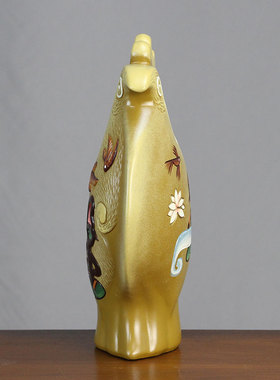 新中式吉祥鸟富贵陶摆件家居装饰品客厅玄关装饰柜办公室书房装饰