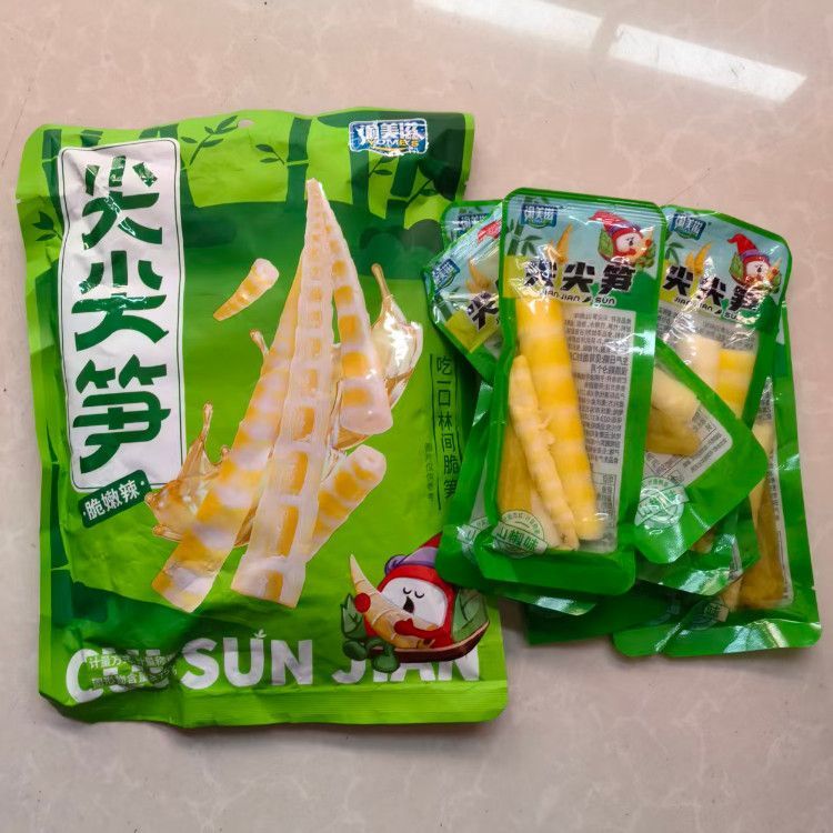 渝美滋尖尖笋独立包装开袋即食酸辣山椒笋尖小零食小包装