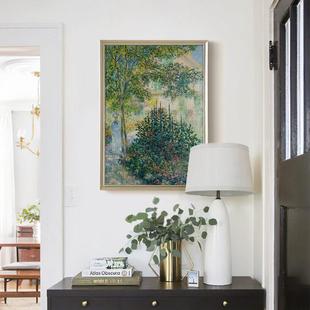 女人欧式 上阳品SPS0598装 4幅撑伞 莫奈花园2 客厅餐厅饰画 印画