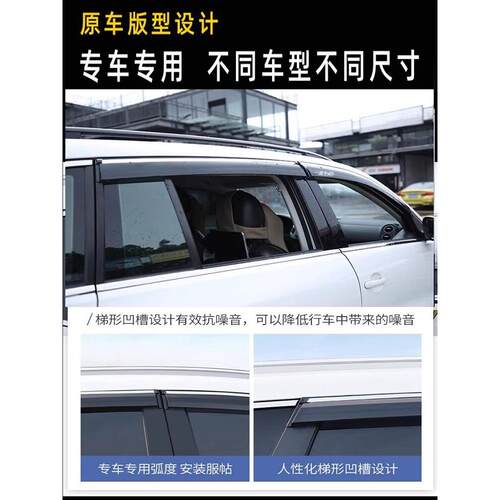 适用 东风风行新雨菱智M3V3菱智M5/v5/5L/LM3M车窗遮873板晴雨挡