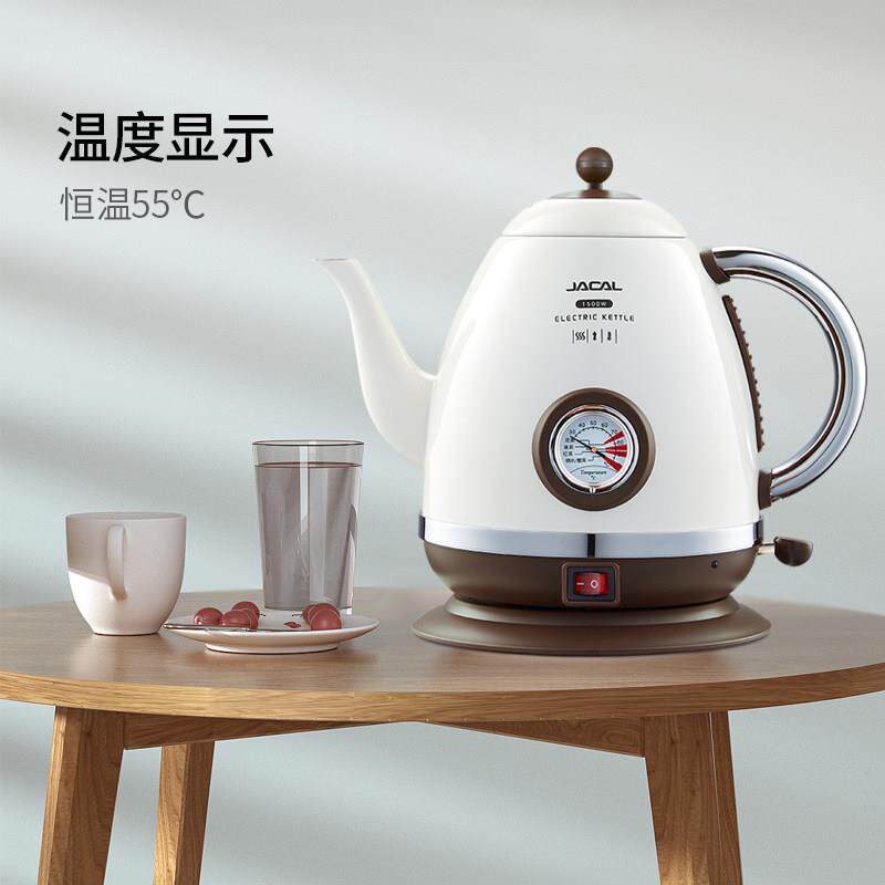 GL-303积高电热水温壶家热用保温快壶不锈钢长嘴煮烧水壶泡茶壶恒