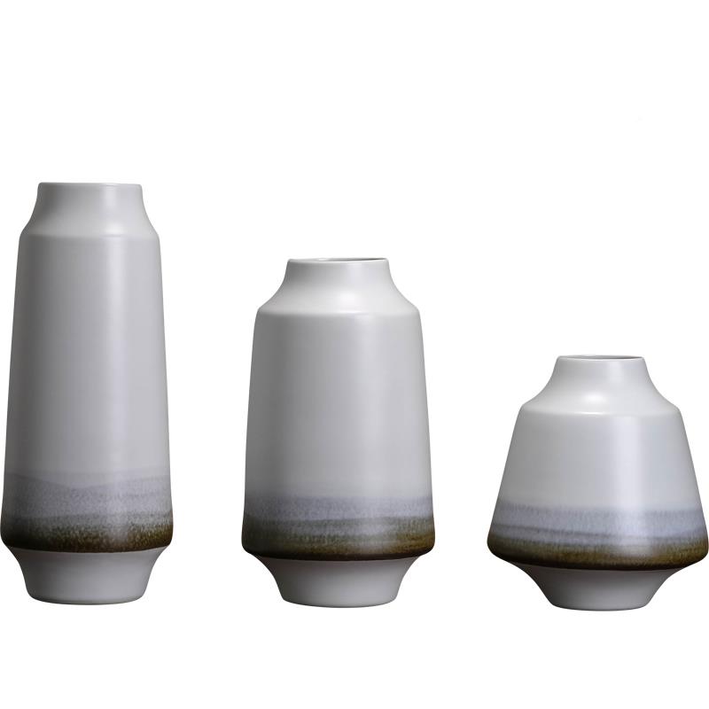 新中式景德镇hl200812陶电瓷插干花花瓶创意客厅视柜玄古关样板间