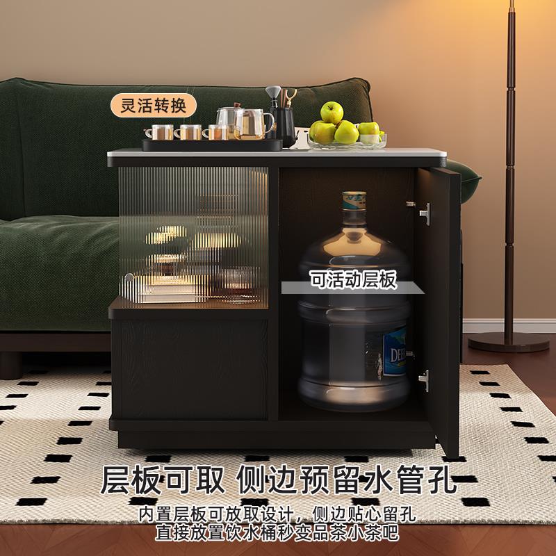 阳移动茶几沙发边几零食小推台茶可桌带轮车茶水柜高级感创意边柜