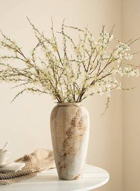 陶瓷花瓶复古级新中式摆件侘寂风高感水CL05养插花意式客厅电视柜