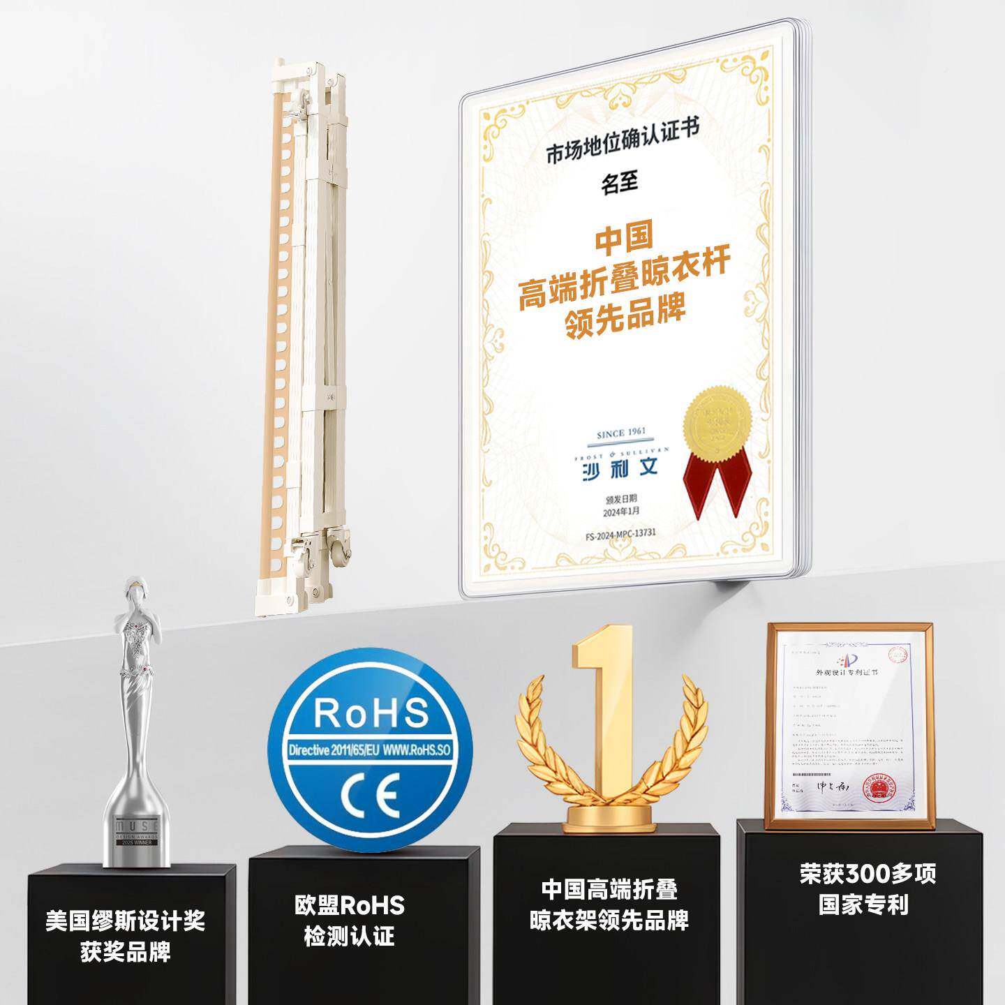 折叠衣架落晾地加粗加厚神用室内多功能伸名至家缩晾衣杆阳台晒被