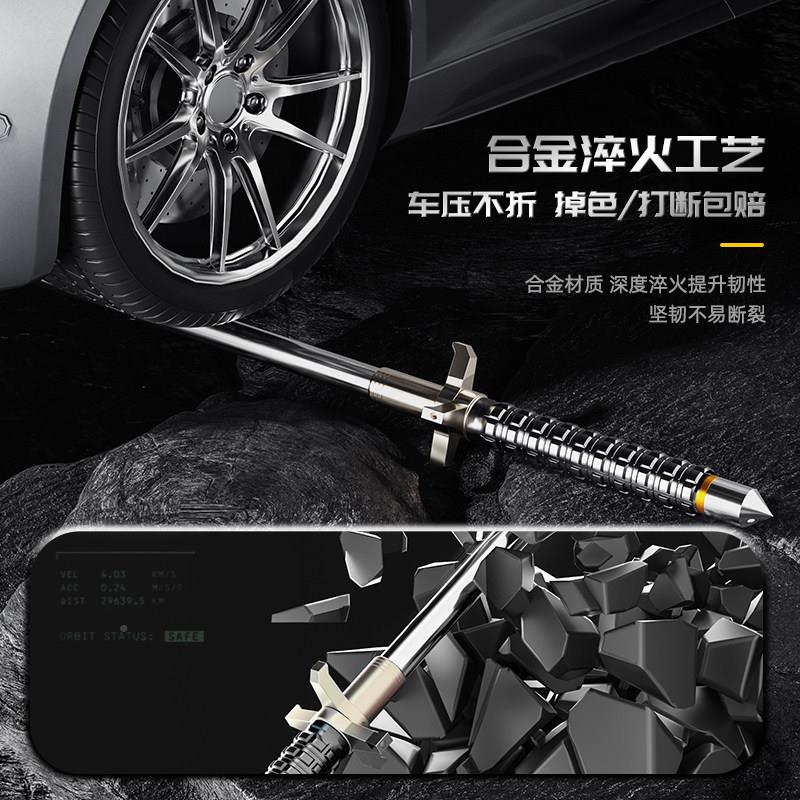 实心甩棍防法身Q1武器合车载三节伸缩防护多功能甩棒棍赶甩遛狗驱