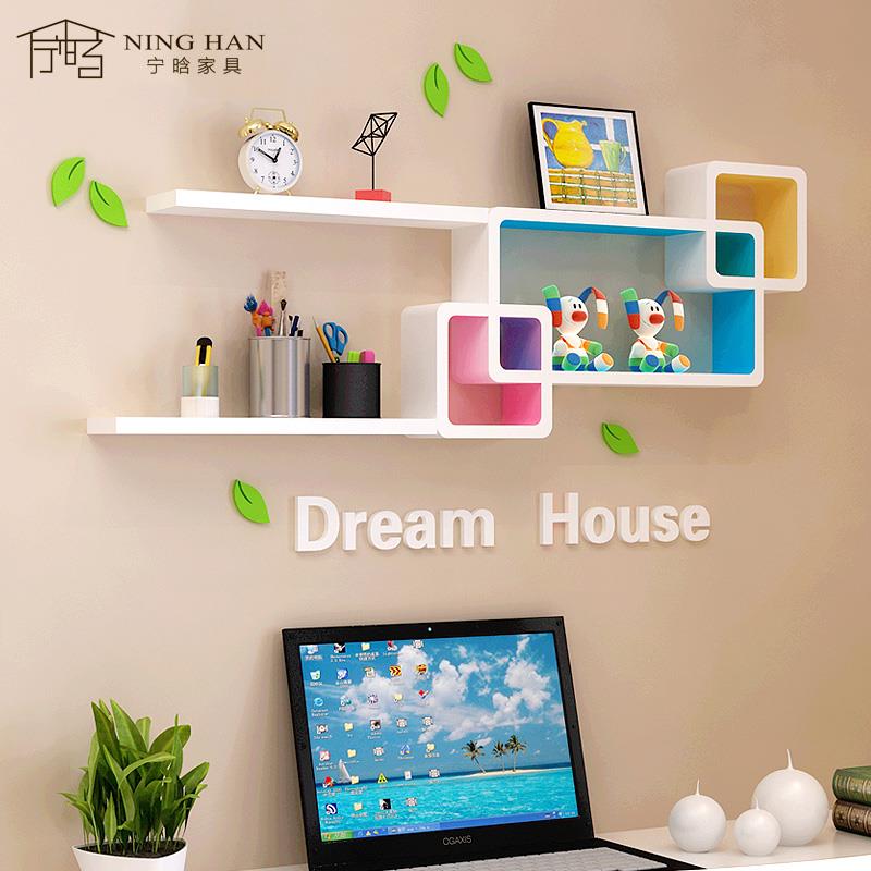 挂置物电视墙面装饰客厅书隔板卧室墙壁柜搁架板墙架墙墙上置物上