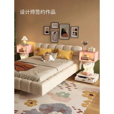 可BJ2162爱兔子卧室床头柜儿童房客厅发旁家边几置物地摆落件居沙