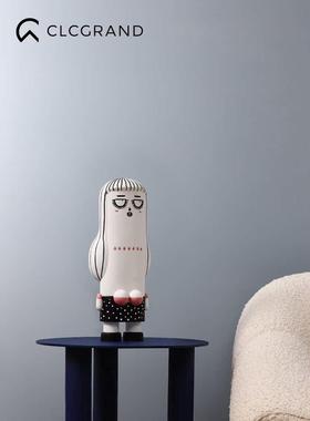 卡通可爱抽象艺术品样板软间酒家柜书房装摆件客EEV厅玄饰关装居