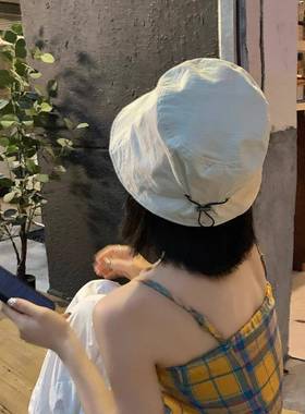 HRH小可拆卸式假发帽连体直5发速干短渔夫帽2春夏新款日式风格女