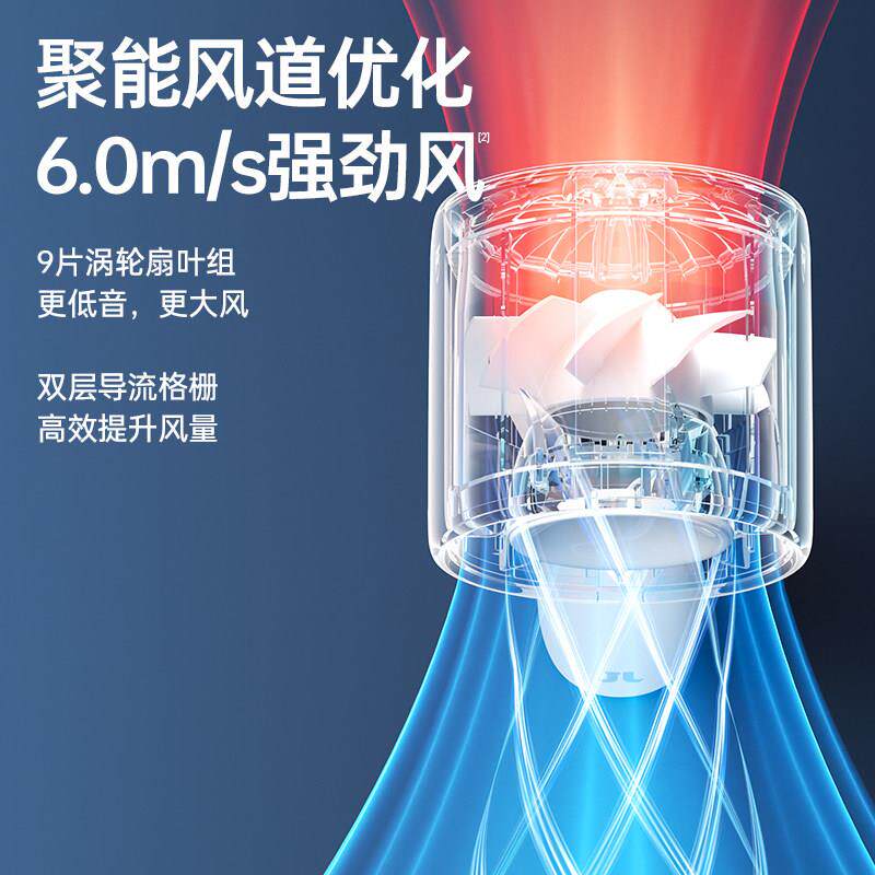 几b素小风炮持小风扇高速能us迷手你便携式充电大风力电风扇节小