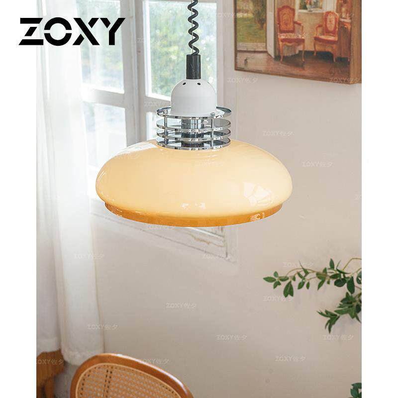 zo夕xyMD-07-56佐 日式侘餐厅吊灯缩升降单伸头餐桌吧台中古包豪