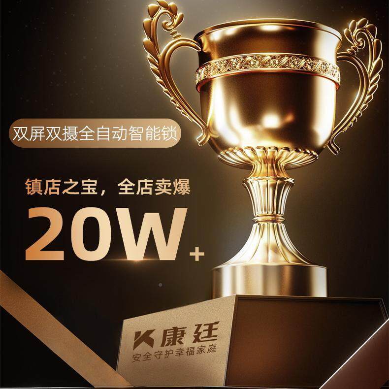 指用纹密码锁家锁带摄像头家用门防能盗门智锁带监控录像远程可视