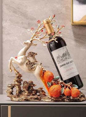 红酒架摆大吉大利鹿创意玄高档件客厅装家居关餐边LT-C73电视柜酒