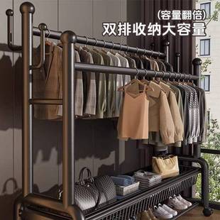 衣架落地卧室粗室加内晾衣架台家用挂衣架架子ZJQ阳移动简易衣置